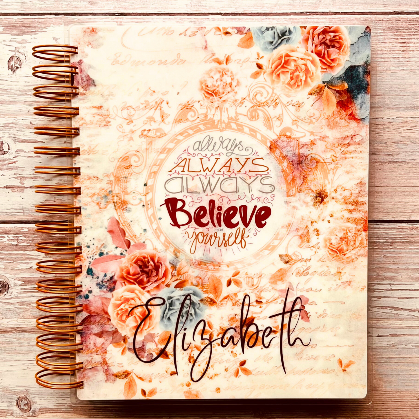 Personalized Weekly Planner 2023-2024 | Boho Flowers Weekly Planners Artful Planner Co. 