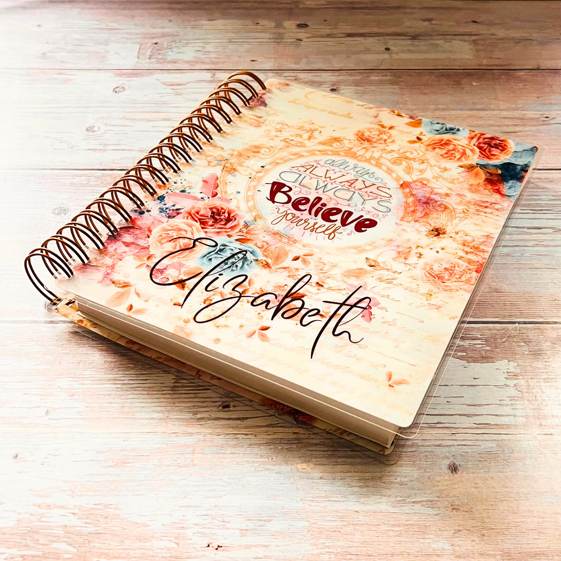 Personalized 6 Month Daily Planner 2023-2024 | Boho Flowers Daily Planners Artful Planner Co. 