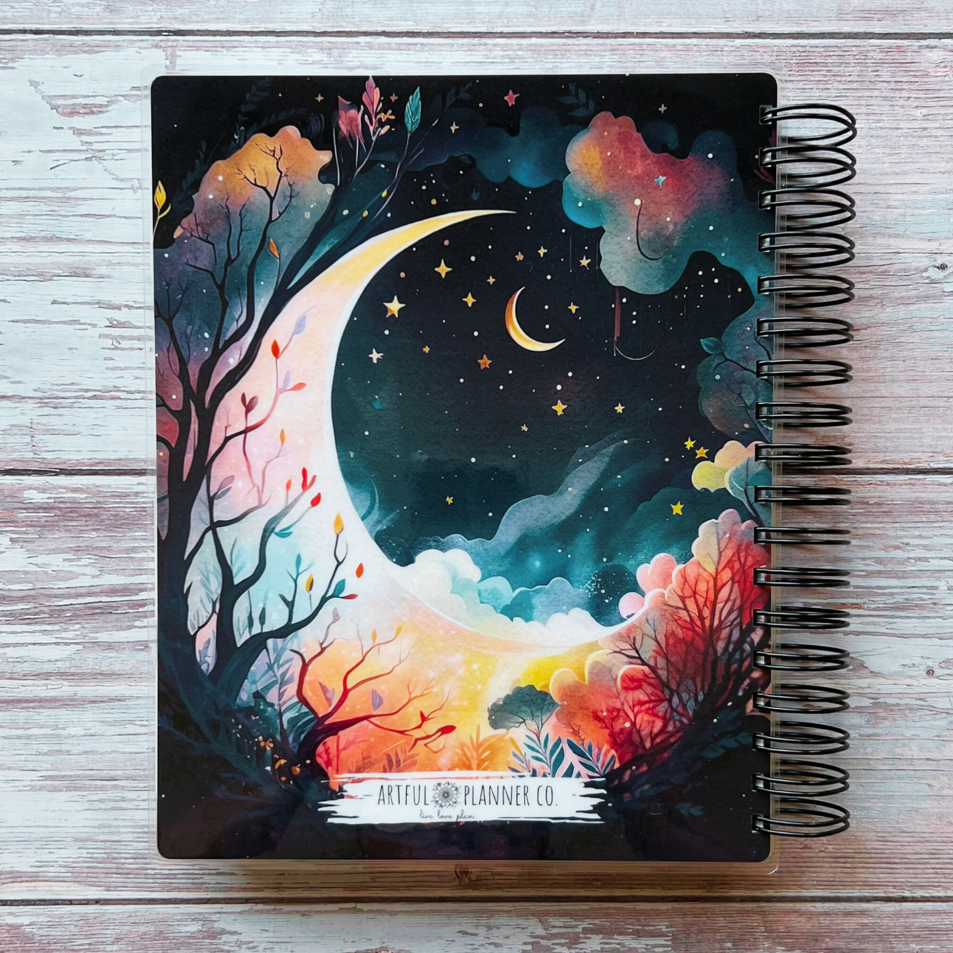 Personalized Weekly Planner 2023-2024 | Bohemian Moon Weekly Planners Artful Planner Co. 