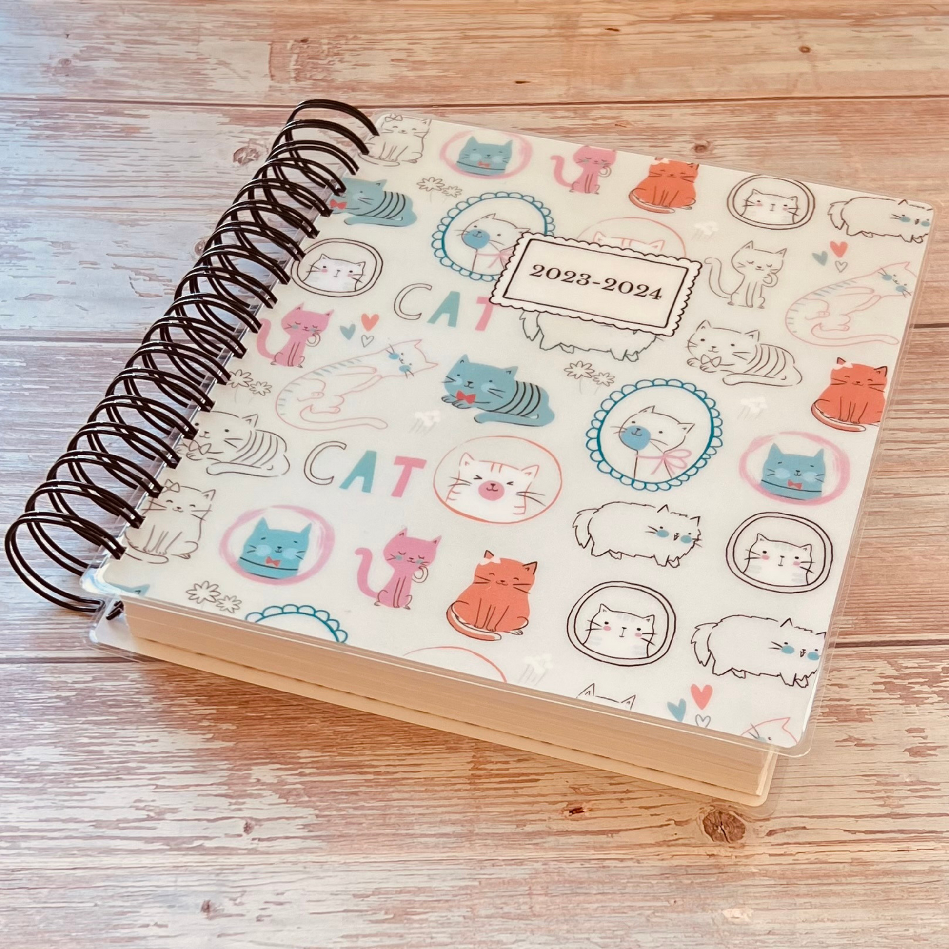 Personalized 6 Month Daily Planner 2023-2024 | Cat Love Daily Planners Artful Planner Co. 
