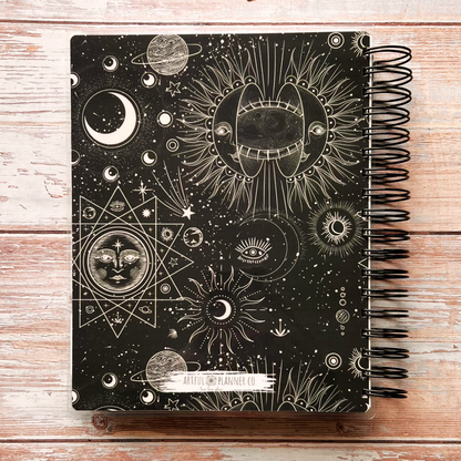 2023-2024 Personalized Monthly Planner - Celestial Night Monthly Planners Artful Planner Co. 