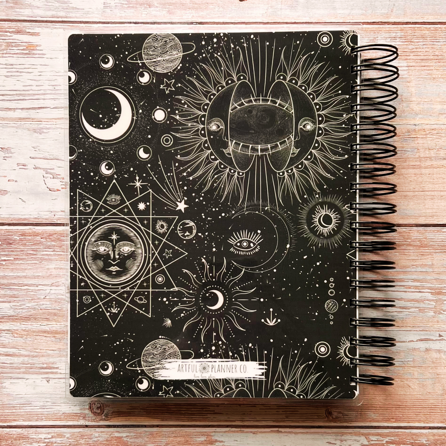 Personalized 6 Month Daily Planner 2023-2024 | Celestial Night Daily Planners Artful Planner Co. 