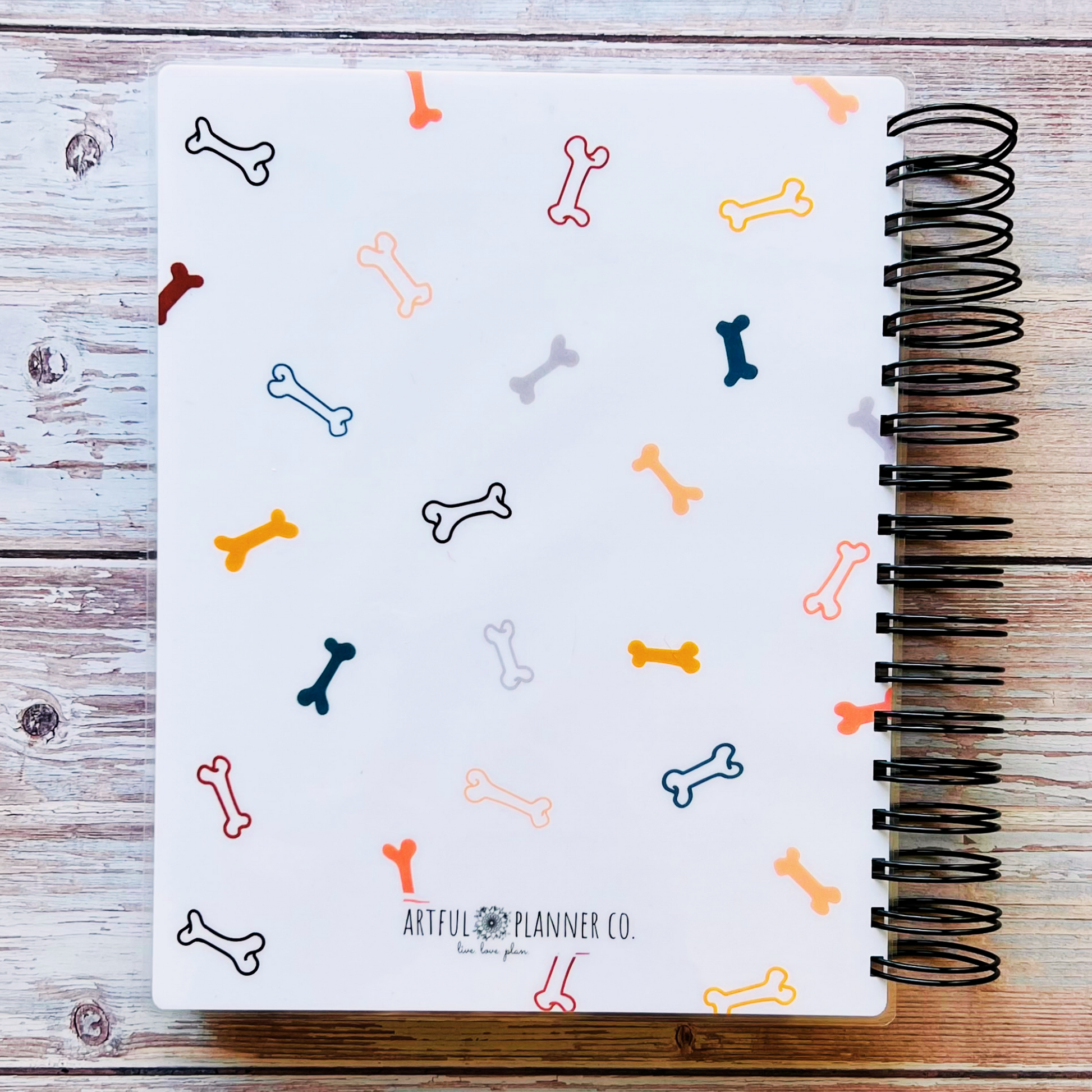 2023-2024 Personalized Monthly Planner - Dog Love Monthly Planners Artful Planner Co. 