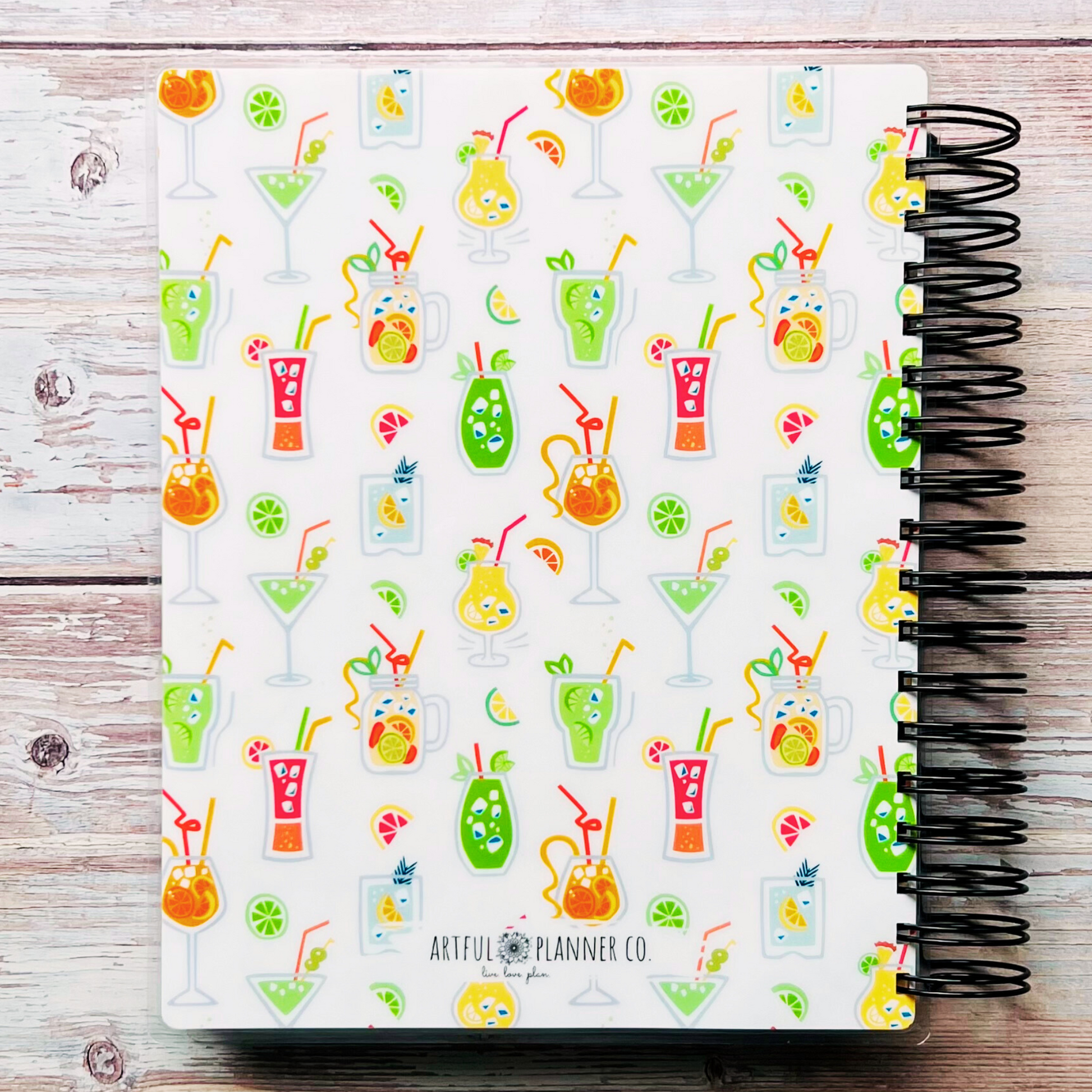 Personalized Weekly Planner 2023-2024 | Drink O Clock Weekly Planners Artful Planner Co. 