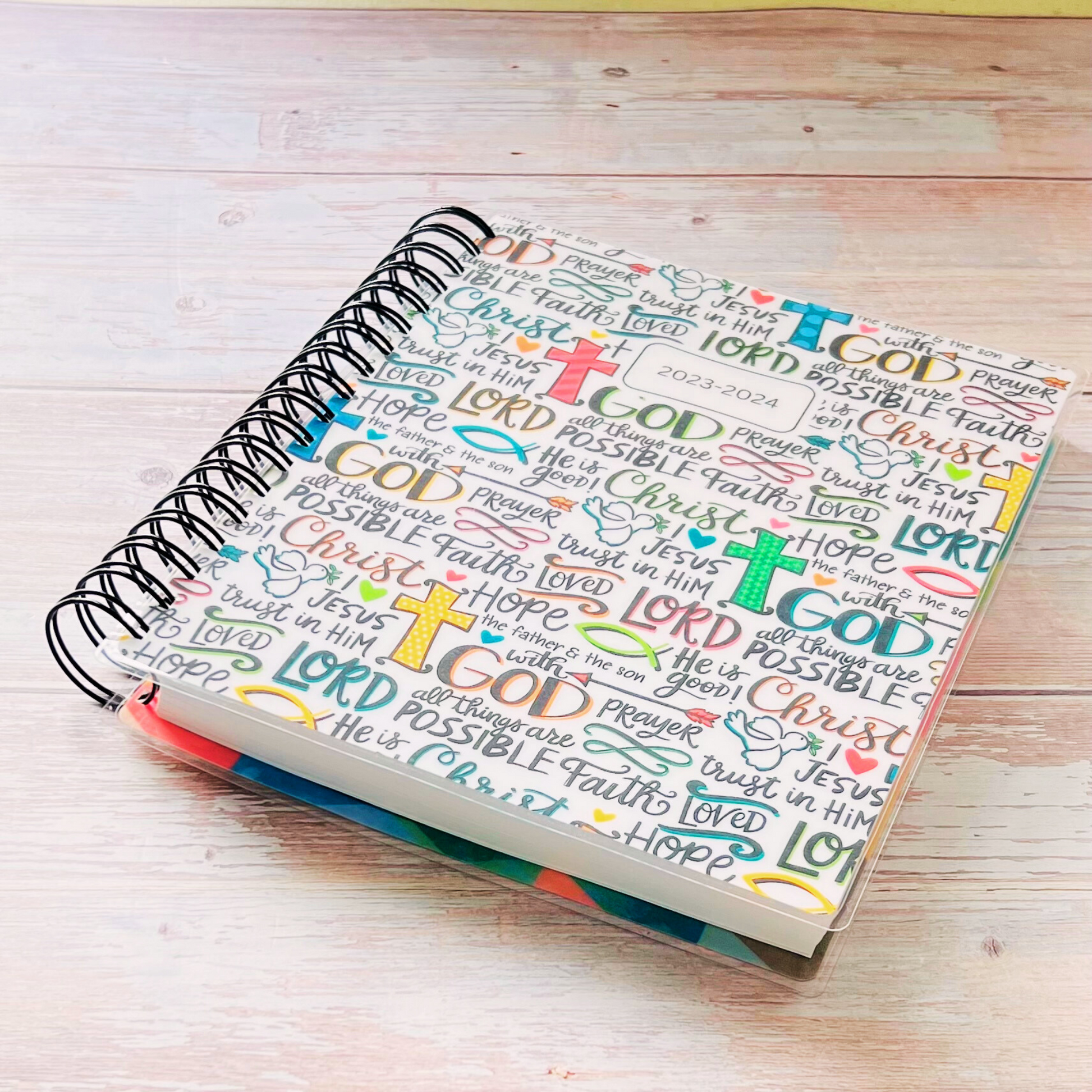 Personalized 6 Month Daily Planner 2023-2024 | Faith & Love Daily Planners Artful Planner Co. 
