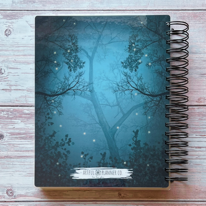 Personalized 6 Month Daily Planner 2023-2024 | Gothic Skull Garden Daily Planners Artful Planner Co. 