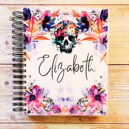 Personalized 6 Month Daily Planner 2023-2024 | Gothic Garden Daily Planners Artful Planner Co. 