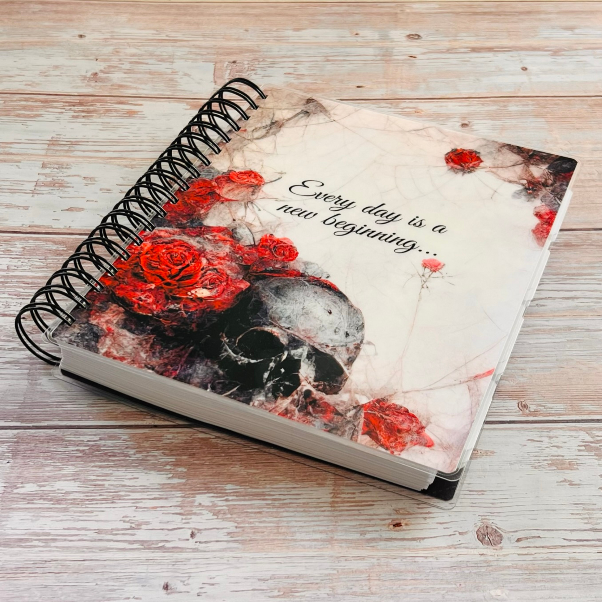 Personalized 6 Month Daily Planner 2023-2024 | Gothic Roses Daily Planners Artful Planner Co. 