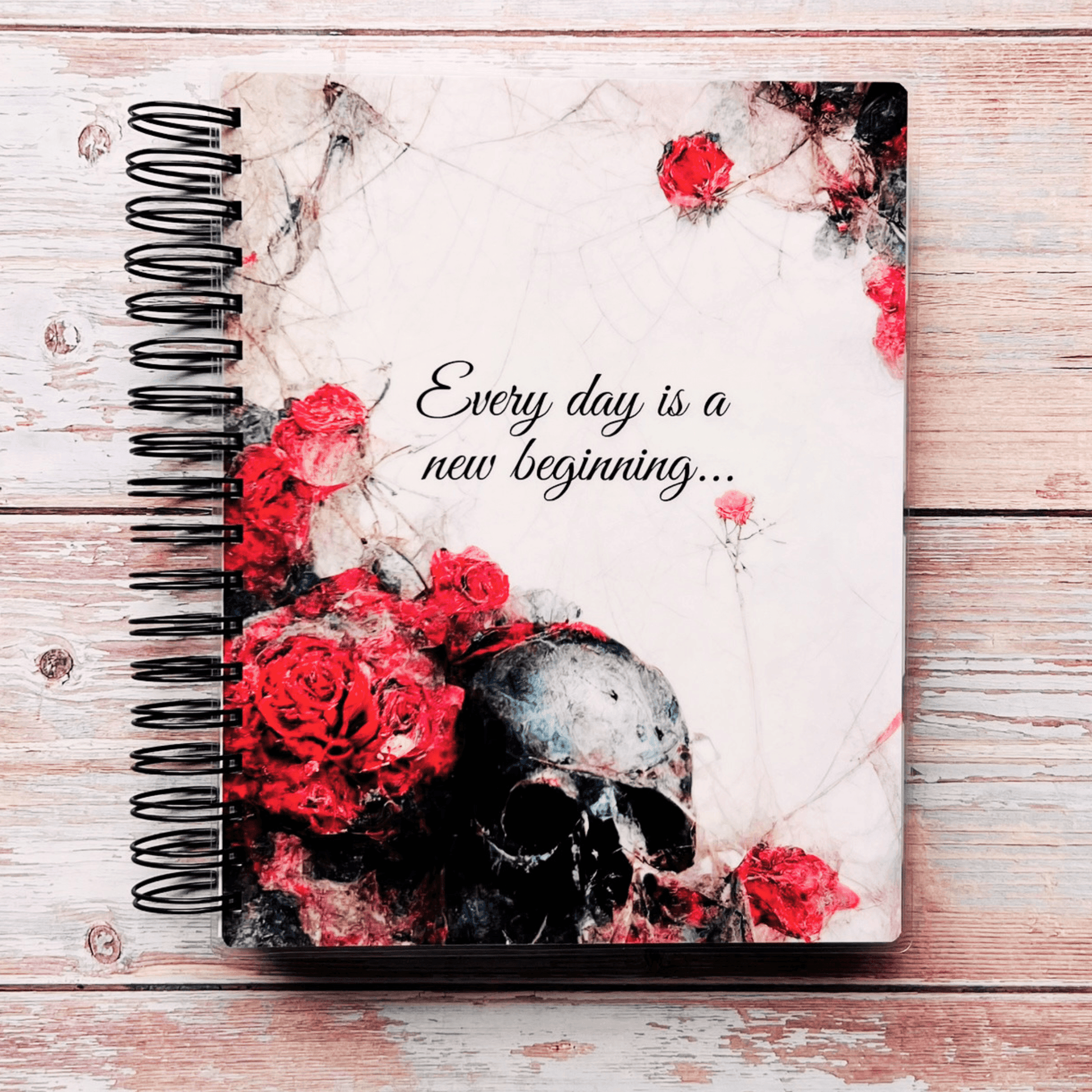 2023-2024 Personalized Monthly Planner - Gothic Roses Monthly Planners Artful Planner Co. July-2023 20 Meal Planner Pages added to back +$3.00 