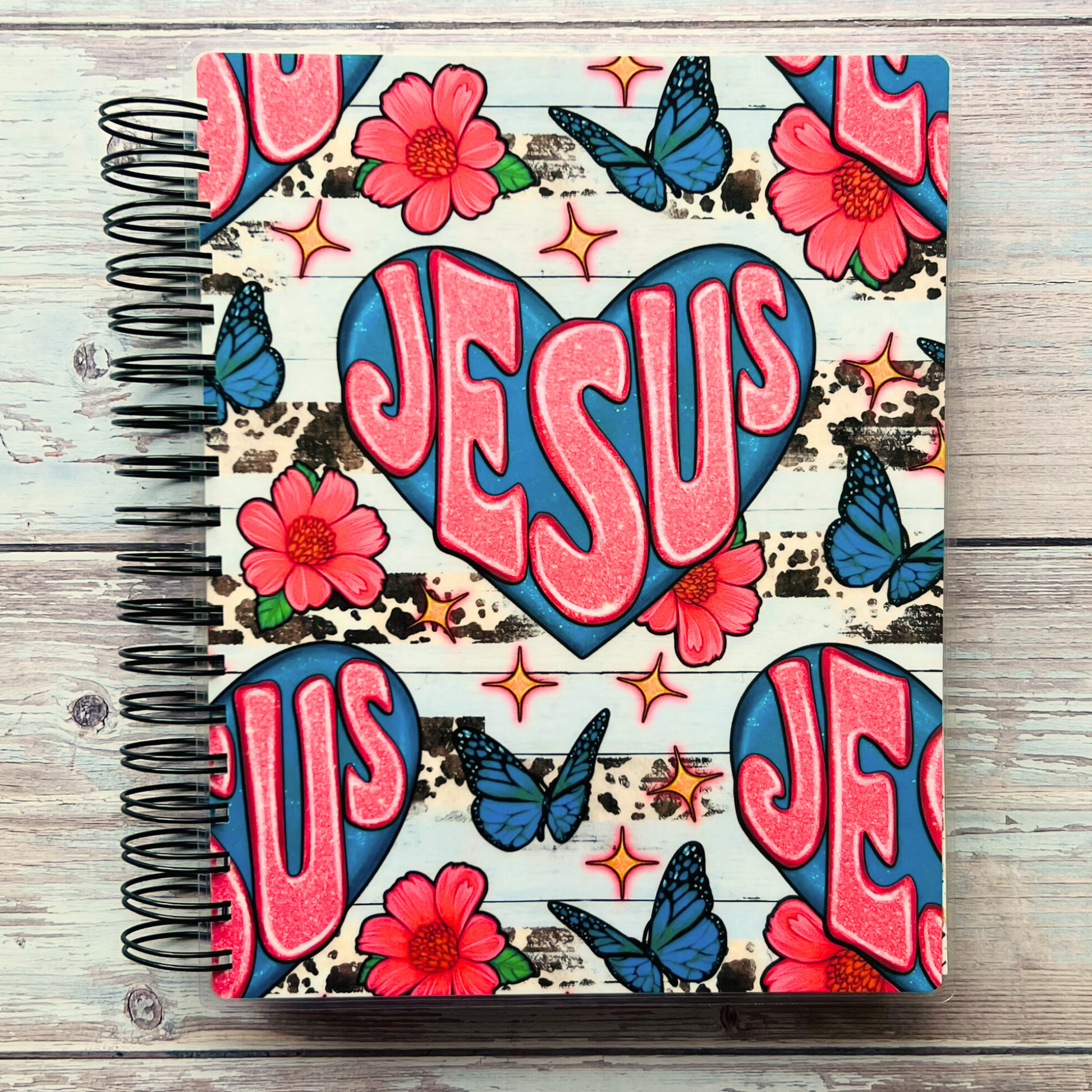 Personalized 6 Month Daily Planner 2023-2024 | Faith Butterflies Daily Planners Artful Planner Co. July-2023 20 Meal Planners +$3.00 (added to back) 