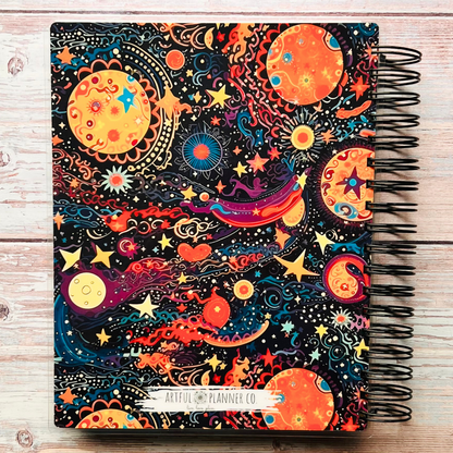 Personalized 6 Month Daily Planner 2023-2024 | Space Daily Planners Artful Planner Co. 