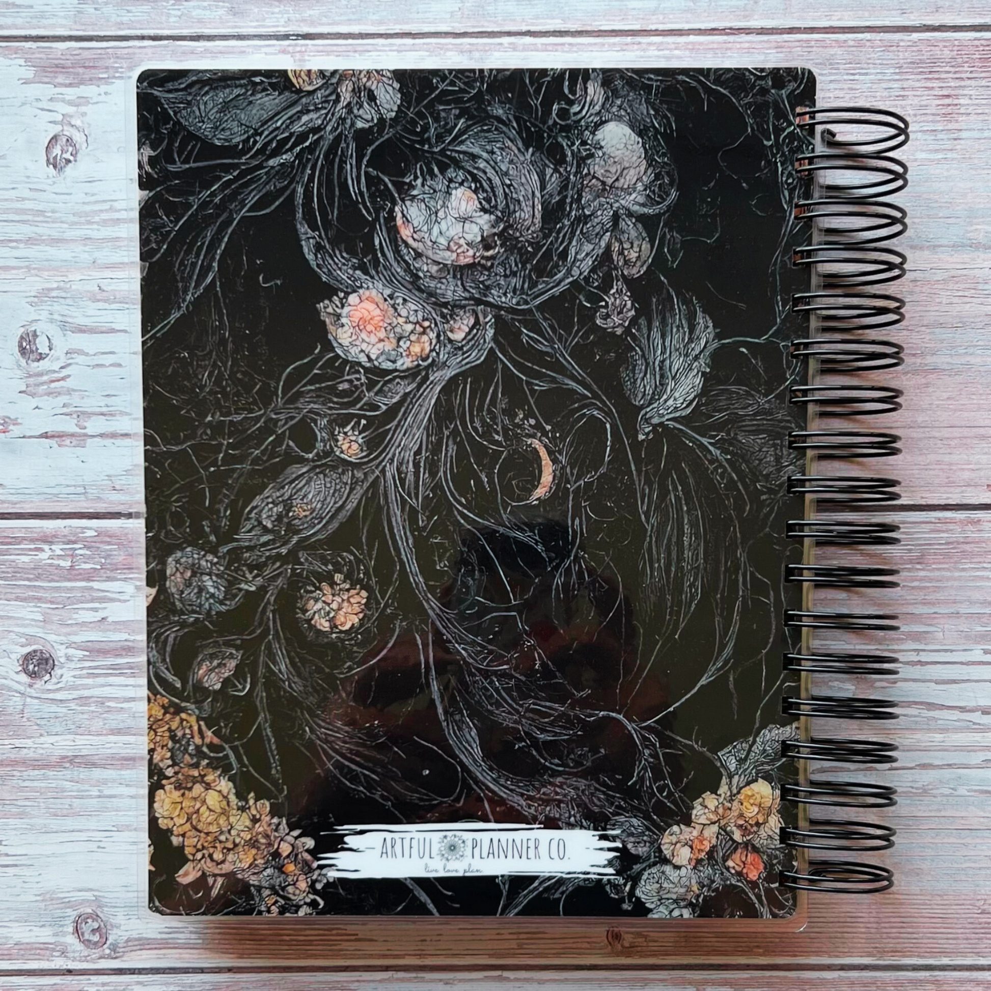 Personalized 6 Month Daily Planner 2023-2024 | Mystical Moth Daily Planners Artful Planner Co. 