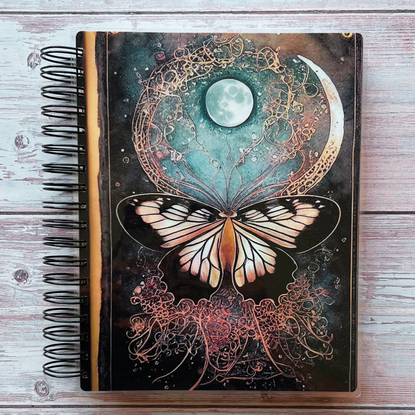 2023-2024 Personalized Monthly Planner - Mystical Moth Monthly Planners Artful Planner Co. July-2023 20 Meal Planner Pages added to back +$3.00 