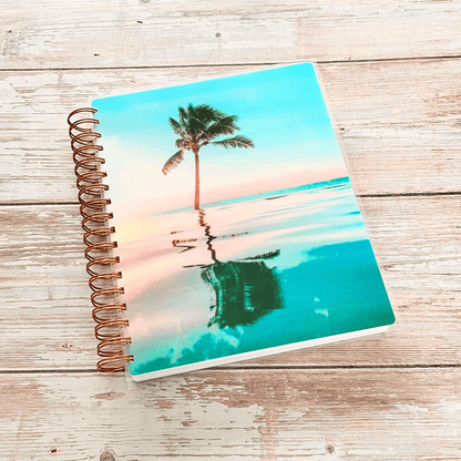 2023-2024 Personalized Monthly Planner - Ocean Reflection Monthly Planners Artful Planner Co. July-2023 20 Meal Planner Pages added to back +$3.00 