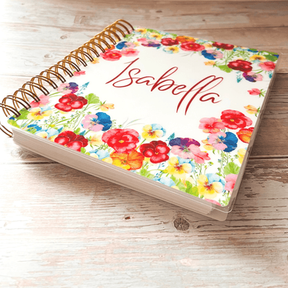 Personalized Weekly Planner 2023-2024 | Flower Garden Weekly Planners Artful Planner Co. 