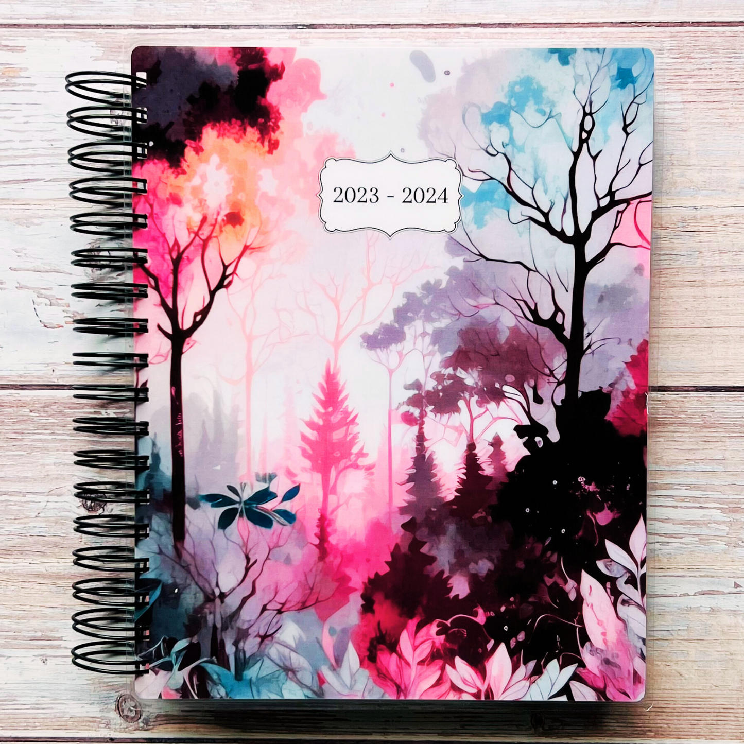 Personalized 6 Month Daily Planner 2023-2024 | Forest Wonderland Daily Planners Artful Planner Co. July-2023 20 Meal Planners +$3.00 (added to back) 