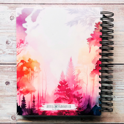 Personalized 6 Month Daily Planner 2023-2024 | Forest Wonderland Daily Planners Artful Planner Co. 