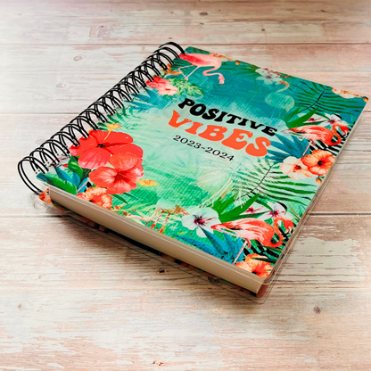 Personalized 6 Month Daily Planner | Positive Vibes