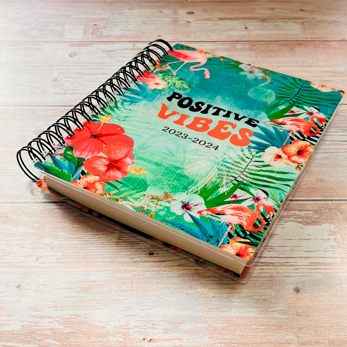 Personalized Monthly Planner - Positive Vibes