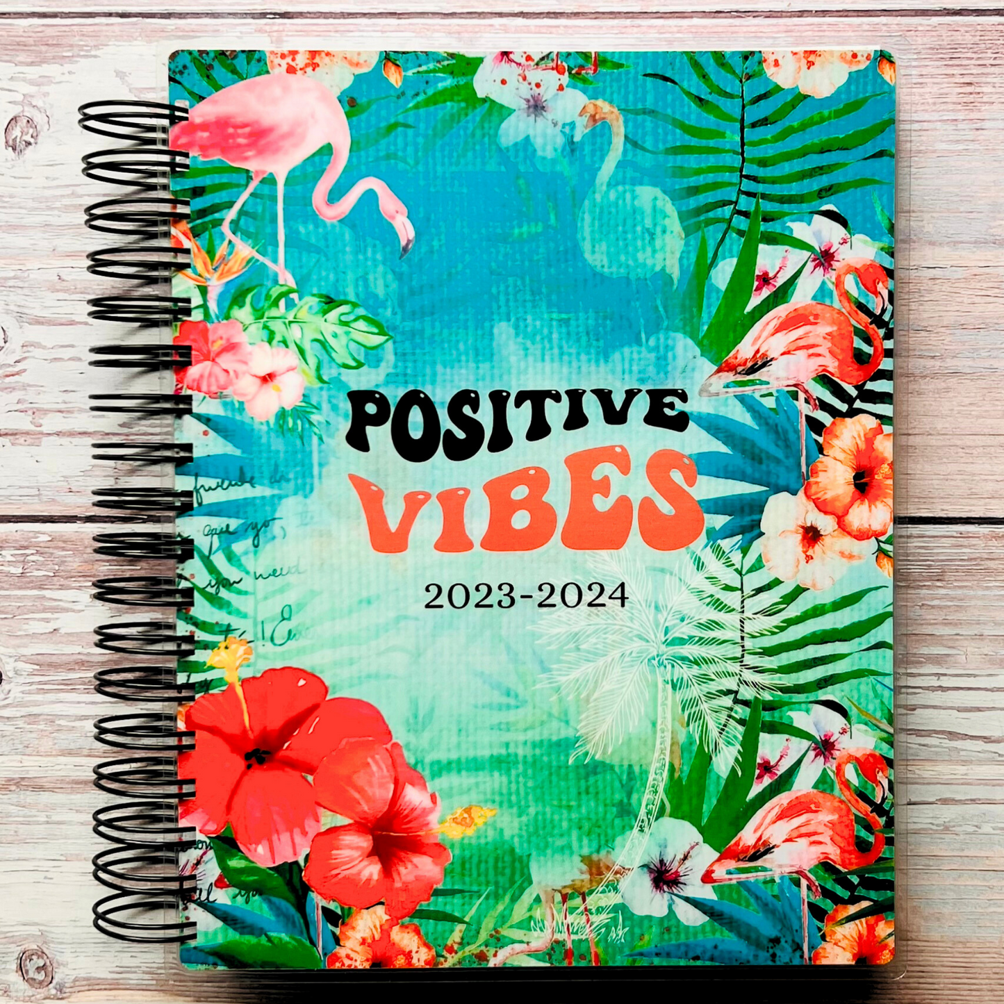 Personalized Monthly Planner - Positive Vibes
