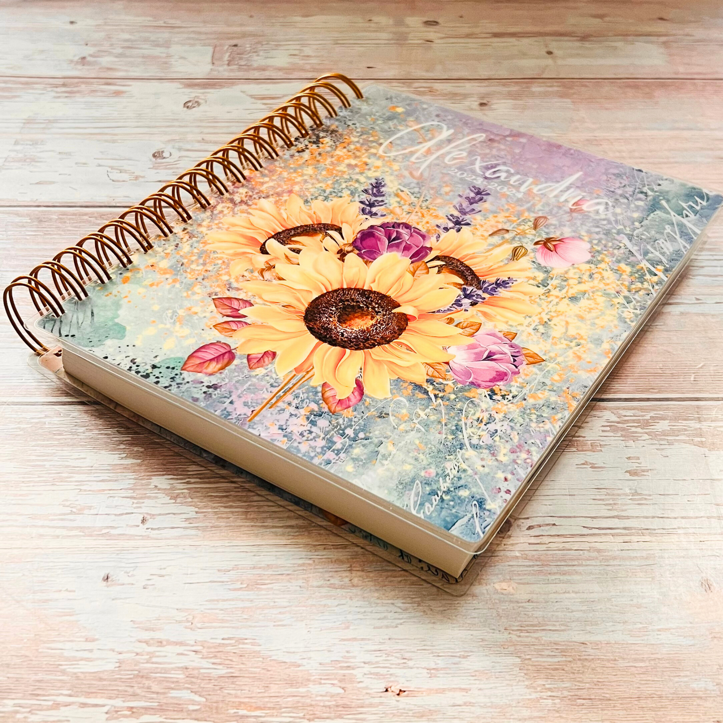 Personalized Weekly Planner | Fields of Sunflowers