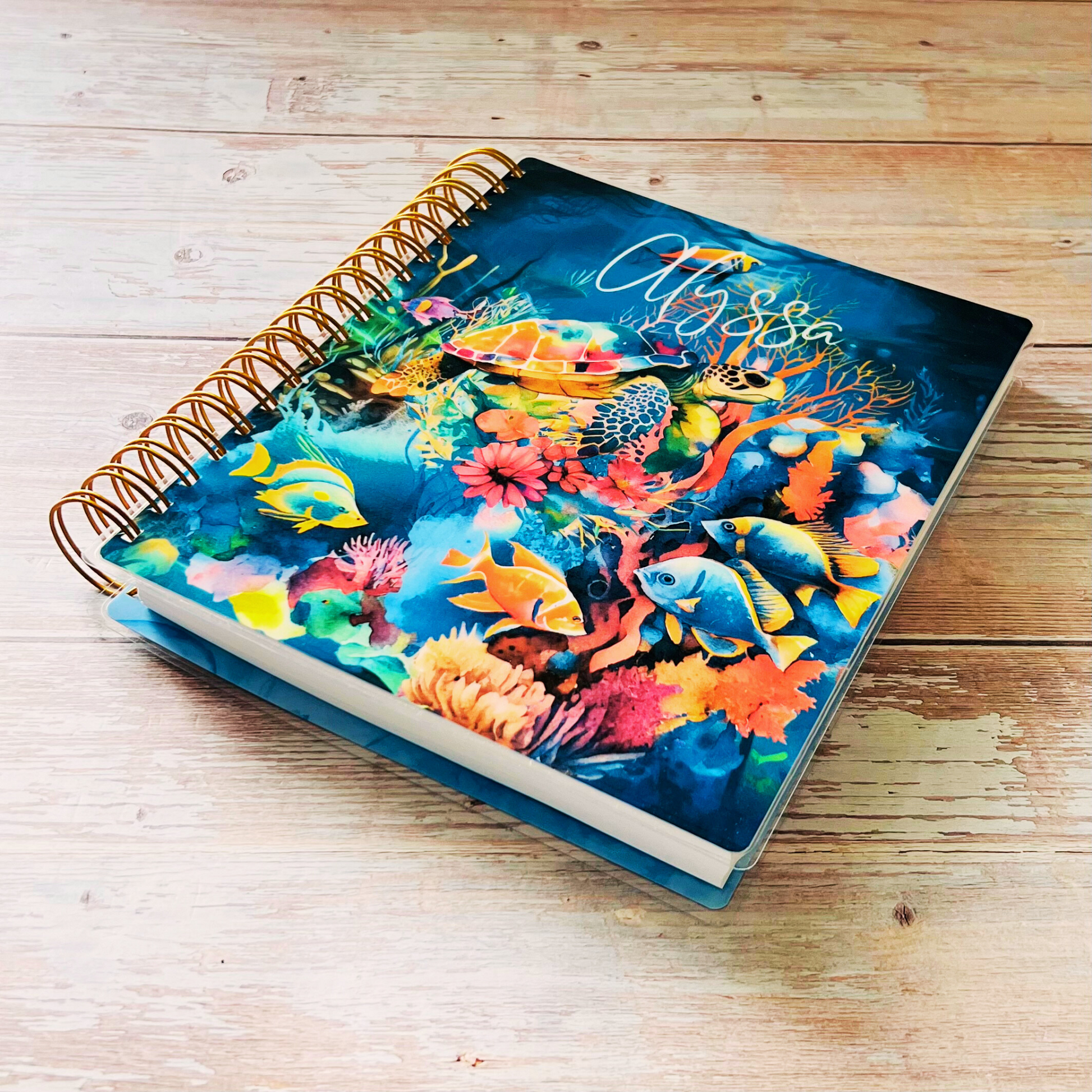 Personalized 6 Month Daily Planner 2023-2024 | Sea Life Daily Planners Artful Planner Co. 