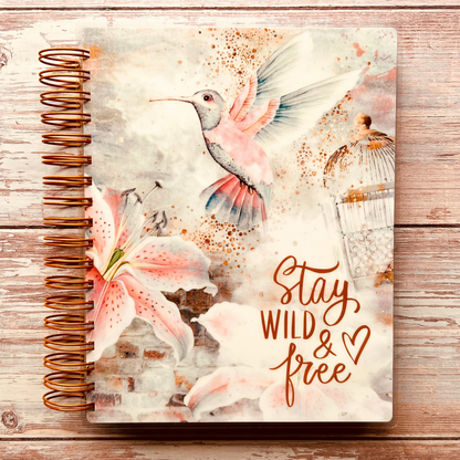 Personalized 6 Month Daily Planner 2023-2024 | Stay Wild & Free Daily Planners Artful Planner Co. 