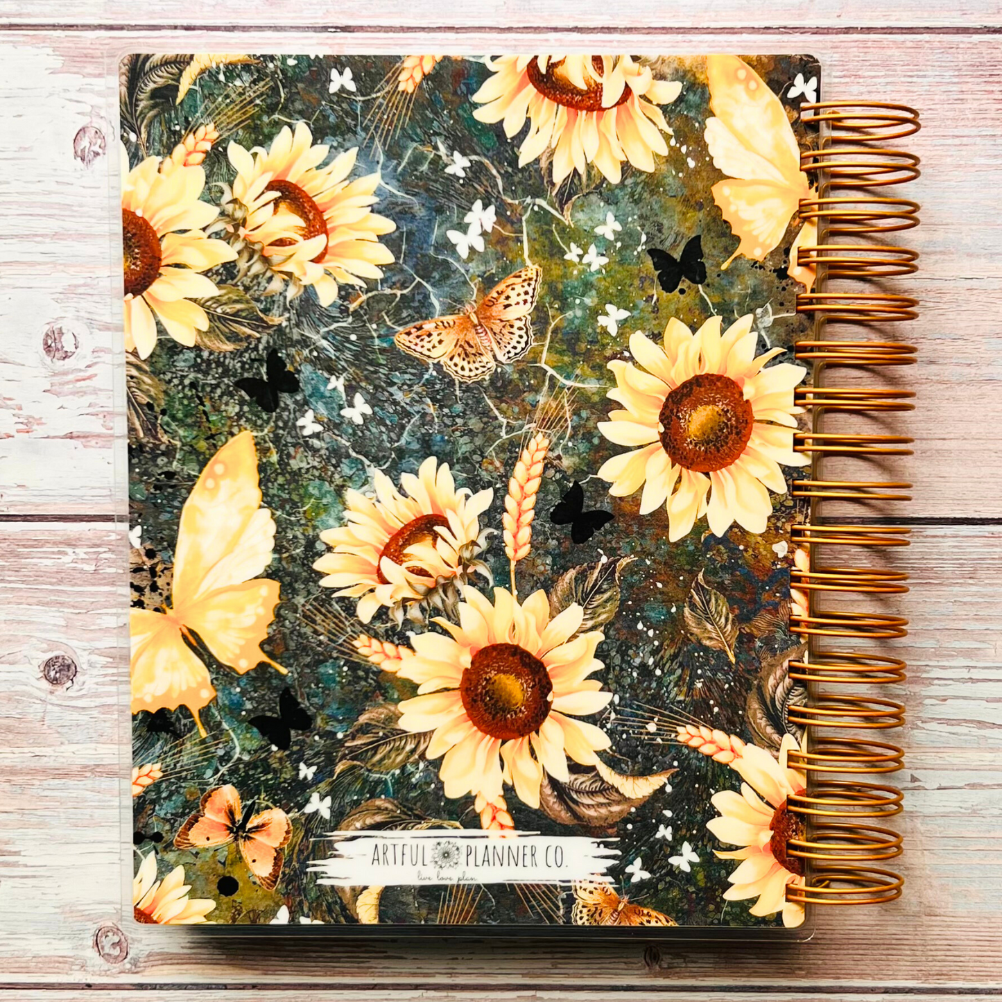 Personalized 6 Month Daily Planner | Sunflower