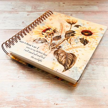 Personalized Monthly Planner - Sunflower
