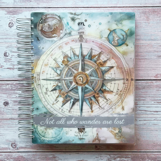 2023-2024 Personalized Monthly Planner - Wander Compass Monthly Planners Artful Planner Co. July-2023 20 Meal Planner Pages added to back +$3.00 