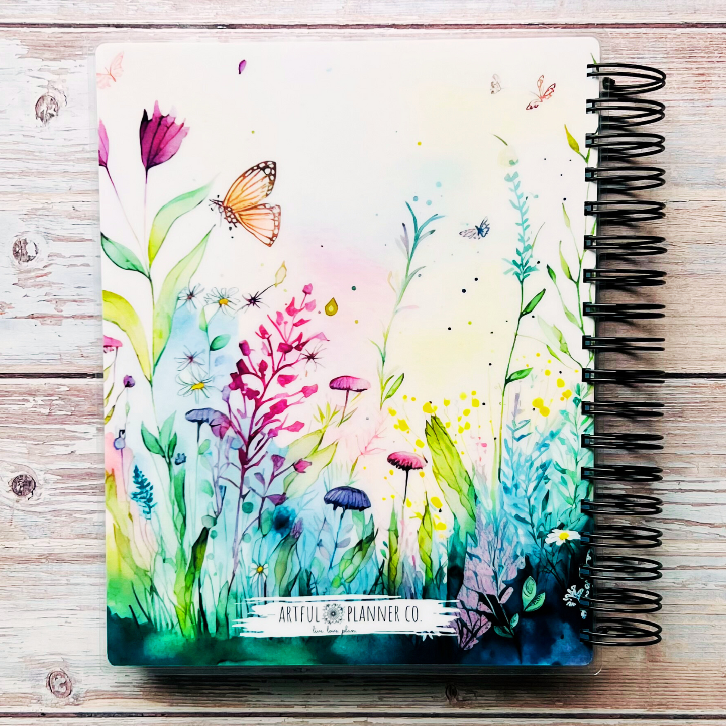 2023-2024 Personalized Monthly Planner - Wildflowers Monthly Planners Artful Planner Co. 