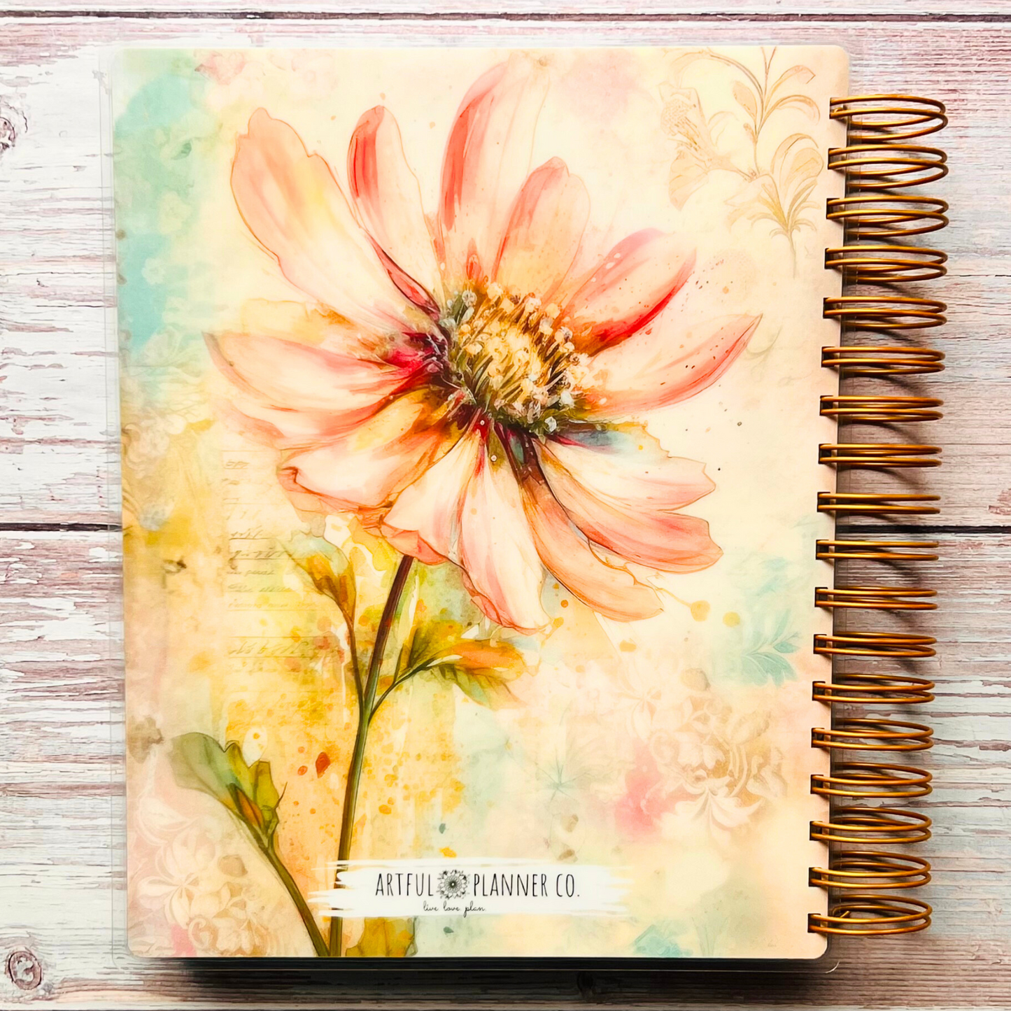 Personalized 6 Month Daily Planner | Be a Wildflower