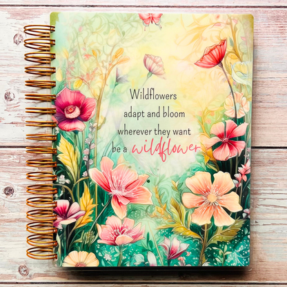 Personalized Monthly Planner - Be a Wildflower