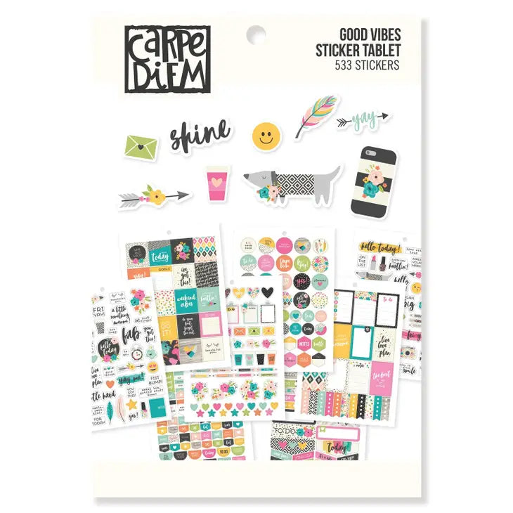 Good Vibes Sticker Tablet - Artful Planner Co.