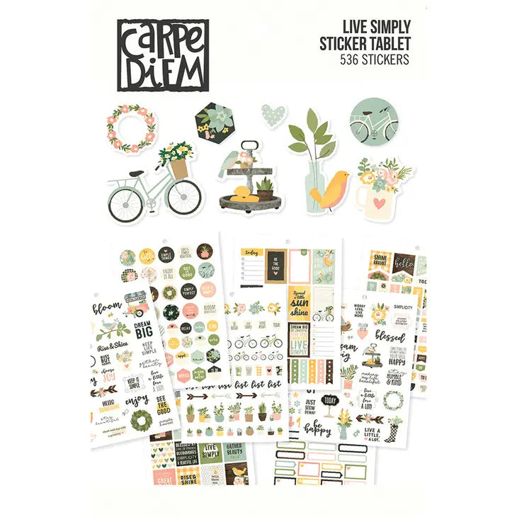 Live Simply Sticker Tablet - Artful Planner Co.