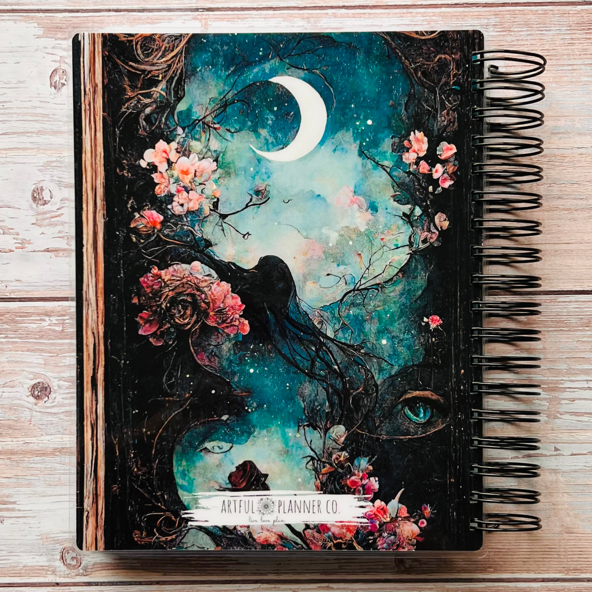 Personalized Weekly Planner 2023-2024 | Mystical Moon Garden Weekly Planners Artful Planner Co. 