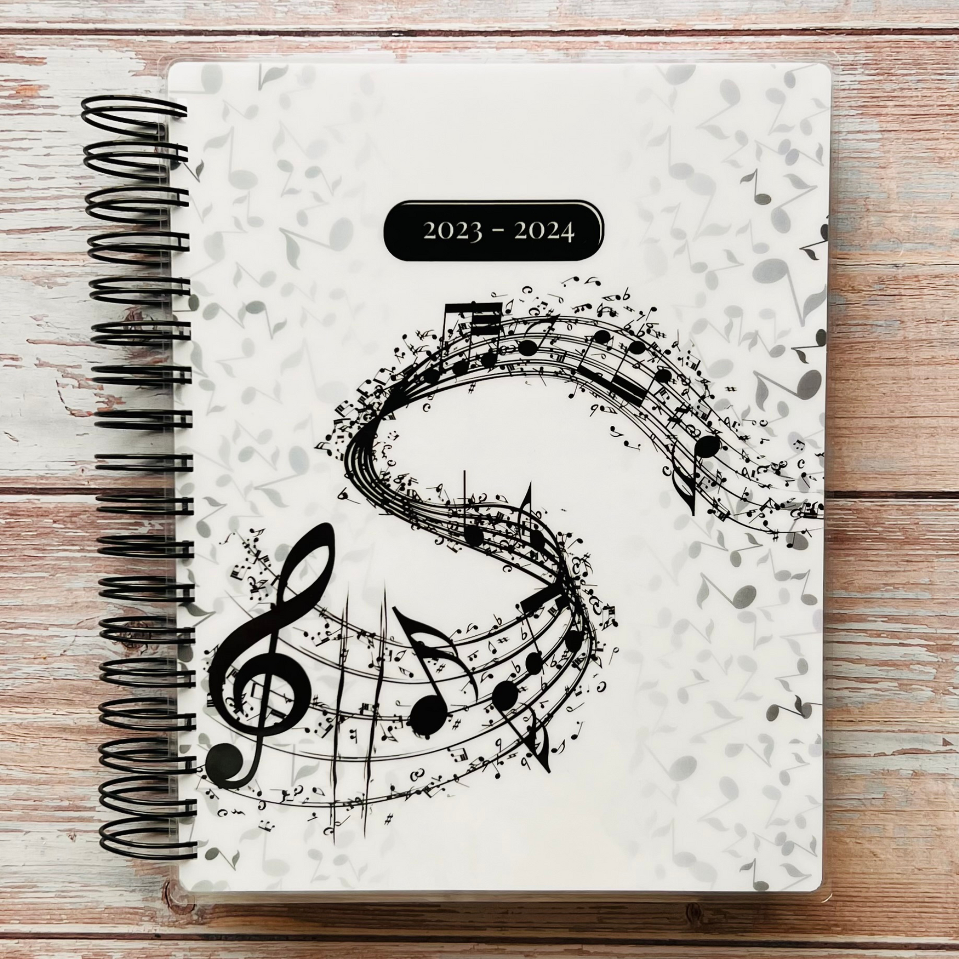 Personalized 6 Month Daily Planner 2023-2024 | Music Daily Planners Artful Planner Co. 
