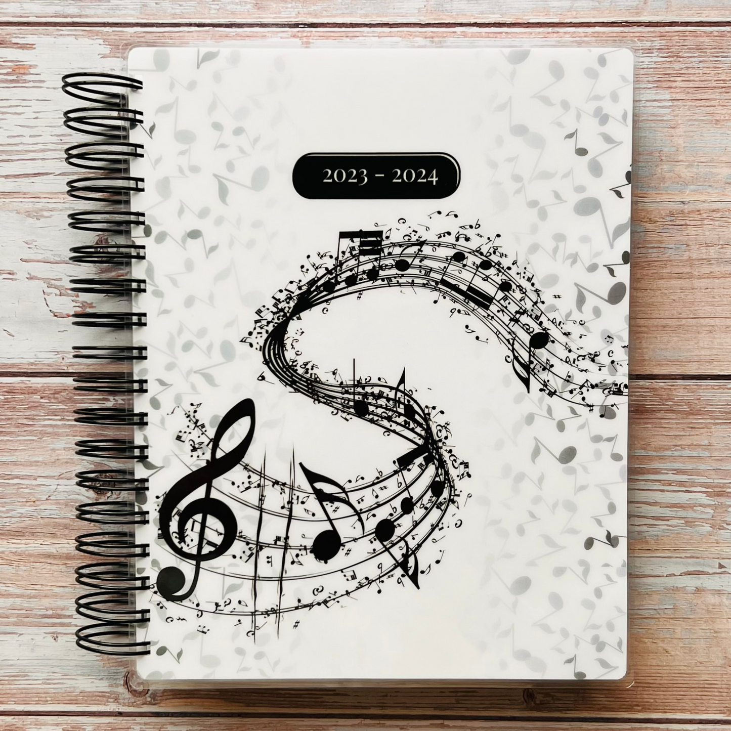 Personalized Weekly Planner 2023-2024 | Music Weekly Planners Artful Planner Co. July-2023 Unlined Vertical 