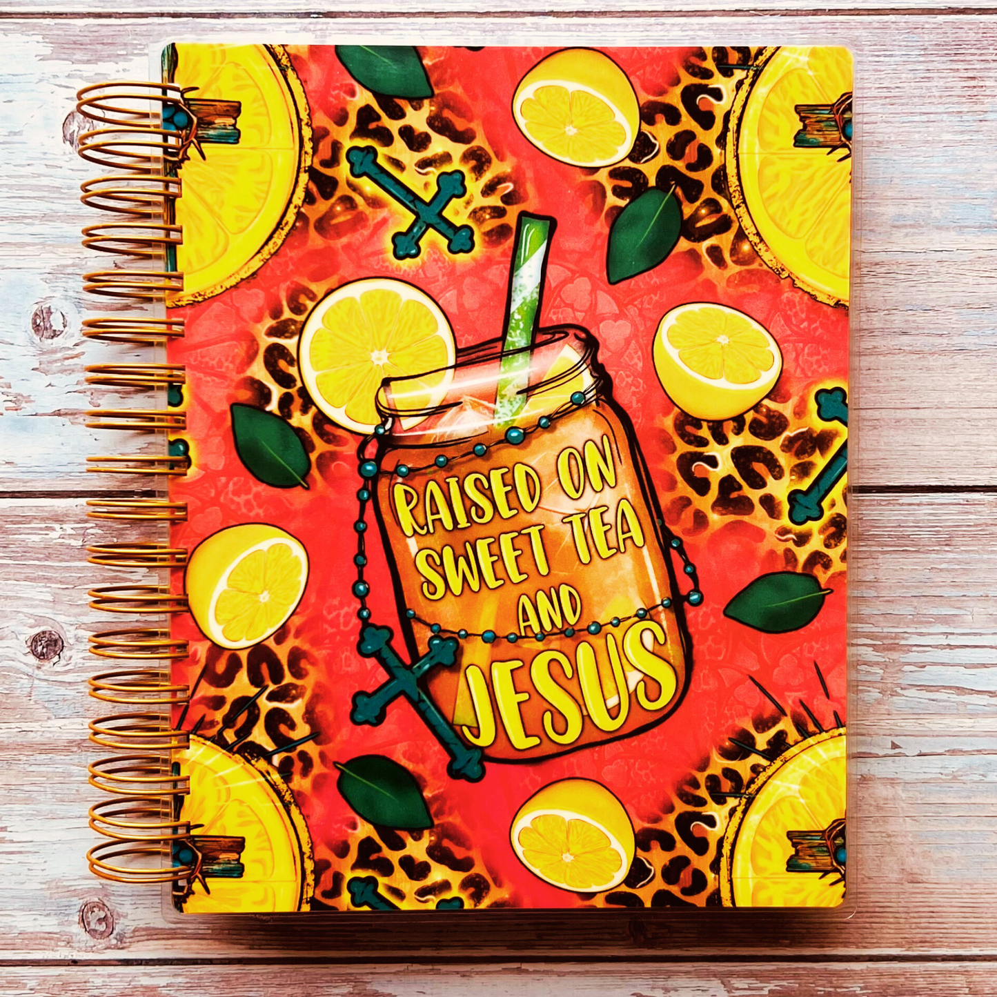 2023-2024 Personalized Monthly Planner - Sweet Tea & Jesus Monthly Planners Artful Planner Co. July-2023 20 Meal Planner Pages added to back +$3.00 