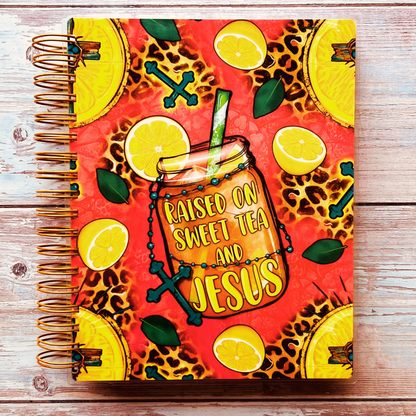 2023-2024 Personalized Monthly Planner - Sweet Tea & Jesus Monthly Planners Artful Planner Co. July-2023 20 Meal Planner Pages added to back +$3.00 