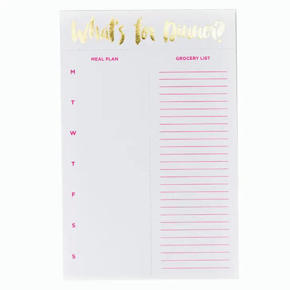 Meal Planning Magnetic Notepad - Artful Planner Co.