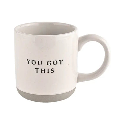You Got This - Cream Stoneware Coffee Mug - 14 oz - Artful Planner Co.