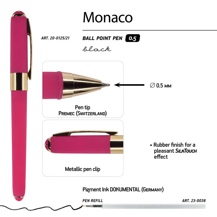 Monaco Black Raspberry Single Artful Planner Co. | Monaco Pen Raspberry